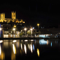 Buy canvas prints of  Lincoln at night by Andrew Scott