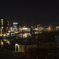 Buy canvas prints of  Lincoln at night by Andrew Scott