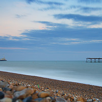 Buy canvas prints of The two piers of Brighton by Andrew Scott