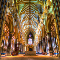 Buy canvas prints of Lincoln Cathedral, the inner beauty by Andrew Scott