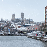 Buy canvas prints of Lincoln in the snow by Andrew Scott