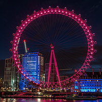 Buy canvas prints of London Eye before sunrise by Andrew Scott