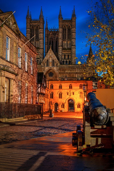 Lincoln Cathedral before dawn Picture Board by Andrew Scott