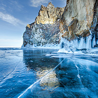 Buy canvas prints of Blue Ice of the Lake Baikal by Svetlana Korneliuk