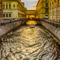Buy canvas prints of Swan Canal in St. Petersburg by Svetlana Korneliuk