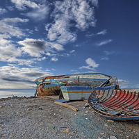 Buy canvas prints of fishing boat by Paul Fell