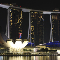 Buy canvas prints of Singapore Marina Bay Sands by Paul Fell