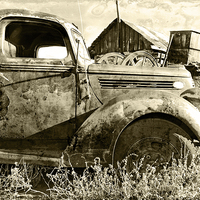 Buy canvas prints of Old truck by Paul Fell