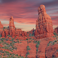 Buy canvas prints of Red Rocks by Paul Fell