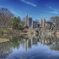 Buy canvas prints of Belvedere Castle and Turtle Pond by Paul Fell