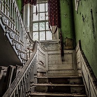 Buy canvas prints of The manor stairs. by Jon Barton
