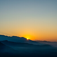 Buy canvas prints of Beautiful landscape view of Sunrise by Ambir Tolang