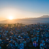 Buy canvas prints of aerial view of kathmandu valley by Ambir Tolang