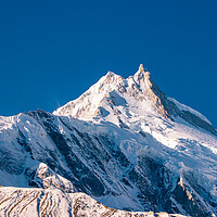 Buy canvas prints of Landscape view of snow covered mountain Manaslu by Ambir Tolang