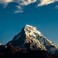 Buy canvas prints of Shining Mount Annapurna South  by Ambir Tolang