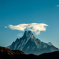 Buy canvas prints of wearing  Cloud Crown Mount Fishtail by Ambir Tolang