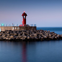 Buy canvas prints of Lighthouse at night by Ambir Tolang
