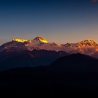 Buy canvas prints of Shining Mount Annapurna by Ambir Tolang
