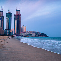 Buy canvas prints of seascape of Busan beach, by Ambir Tolang