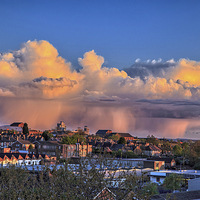 Buy canvas prints of  Nottingham Sunset by William Robson