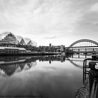 Buy canvas prints of Reflections of the quayside by Gary Turner