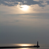 Buy canvas prints of Sunrise Over Roker Pier by Gary Turner