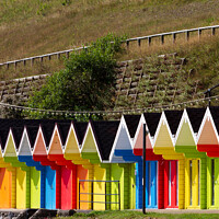 Buy canvas prints of Scarborough Beach Huts II by Gary Turner