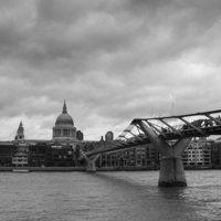 Buy canvas prints of  St Paul's Cathedral and the Millennium Bridge by Gary Turner