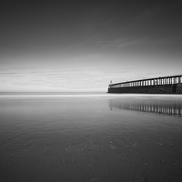 Buy canvas prints of By Whitby Pier by Gary Turner