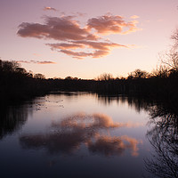 Buy canvas prints of Clumber Lake Sunset by Gary Turner