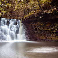 Buy canvas prints of Goitstock Waterfall by Gary Turner