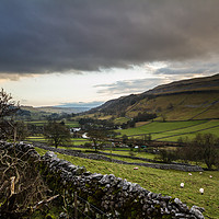Buy canvas prints of Dark Clouds over Kettlewell by Gary Turner