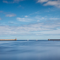 Buy canvas prints of Mouth of the Tyne Panoramic by Gary Turner