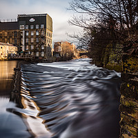 Buy canvas prints of Brighouse Weir by Gary Turner