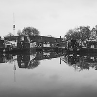 Buy canvas prints of Brighouse Canal Basin by Gary Turner