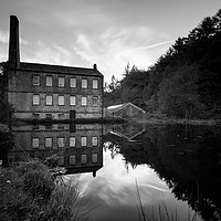 Buy canvas prints of Gibson Mill Black and White by Gary Turner