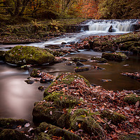 Buy canvas prints of Hebden Water Falls by Gary Turner