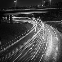 Buy canvas prints of Leeds Curve Monochrome by Gary Turner