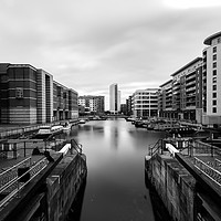 Buy canvas prints of Leeds Dock Evening by Gary Turner