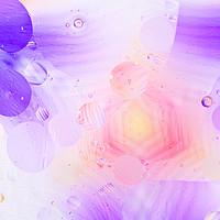 Buy canvas prints of Abstract Oil And Water - Purple by Gary Turner
