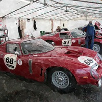 Buy canvas prints of  Bizzarini Stradale by Adrian Beese