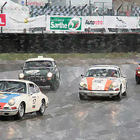 Buy canvas prints of Sports and GT cars at LeMans by Adrian Beese