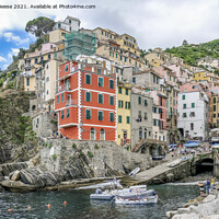 Buy canvas prints of Riomaggiore by Adrian Beese