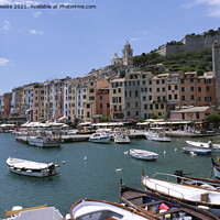 Buy canvas prints of Porto Venere Harbour, Liguria Italy by Adrian Beese
