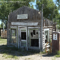 Buy canvas prints of Daniel gas station Wyoming by Adrian Beese