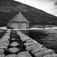 Buy canvas prints of Loch Muick Boathouse by Martin Slowey