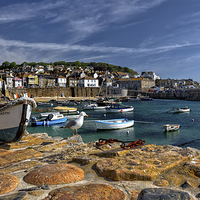 Buy canvas prints of Mousehole Harbour by Dave Massey