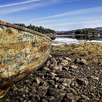Buy canvas prints of Weathered Boat by Dave Massey