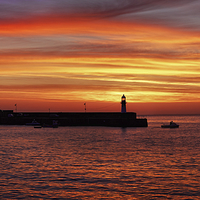 Buy canvas prints of Golden Dawn St Ives by Dave Massey