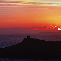 Buy canvas prints of Sunrise Over St Ives Bay by Dave Massey